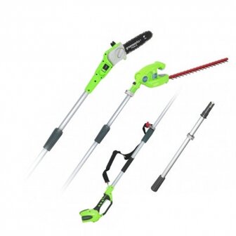 Greenworks Digipro 40 Volt Accu Takkenzaag-Heggenschaar GD40PSHK2 combinatie incl. 2-AH Accu &amp; Lader