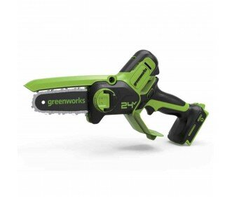 Greenworks 24 Volt Mini accu kettingzaag/ snoeizaag incl. 2AH-Accu &amp; Lader