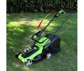 Greenworks 24 Volt accu maaier incl. accu &amp; lader MB 33 cm