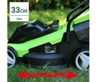 Greenworks 24 Volt accu maaier incl. accu &amp; lader MB 33 cm