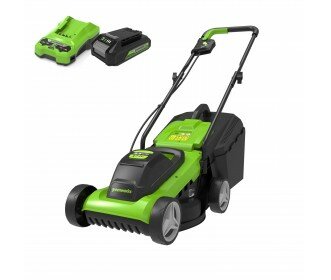 Greenworks 24 Volt accu maaier incl. accu &amp; lader MB 33 cm