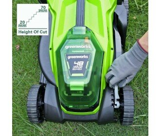 Greenworks 48 Volt (2x24 Volt) accu maaier (excl. accu &amp; lader) MB 36cm