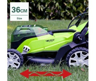 Greenworks 48 Volt (2x24 Volt) accu maaier (excl. accu &amp; lader) MB 36cm