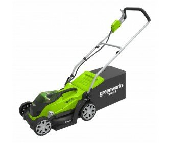 Greenworks 40 Volt accu maaier (excl. accu &amp; dual lader) MB 35cm