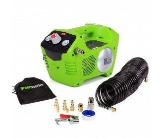 Greenworks 24 Volt accu compressor GD24AC