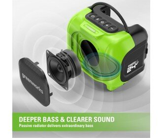 Greenworks 24 Volt bluetooth speaker