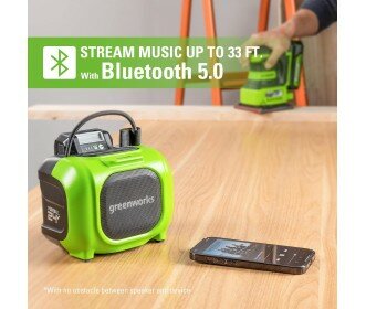 Greenworks 24 Volt bluetooth speaker G24BTSPK2