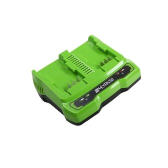 Greenworks 24 Volt Acculader G24X2UC4