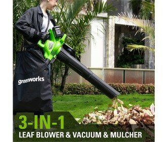 Greenworks 48 Volt (2x24 Volt) accu bladblazer en zuiger GD24X2BV