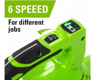 Greenworks 48 Volt (2x24 Volt) accu bladblazer en zuiger