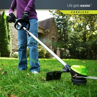 Greenworks 60 Volt Accu Trimmer GD60LTK2, Incl. 2AH Accu &amp; Lader