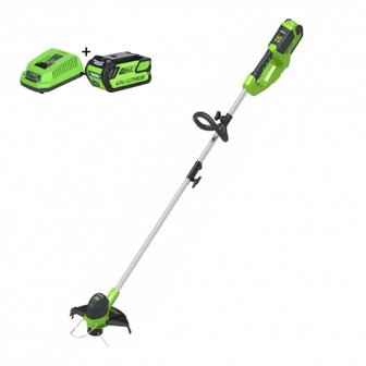 DEPA / Greenworks 40 Volt Accu Trimmer en Kantensnijder G40LT30K4 incl. 4-AH Accu &amp; Lader