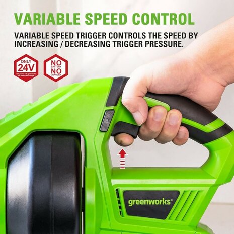 Greenworks 24 Volt Ontstopper G24DA