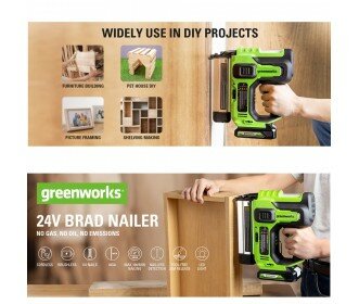 Greenworks 24 Volt Accu nietmachine G24BNK2